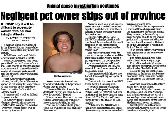 negligent pet owner in Alberta!